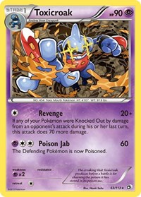 Toxicroak 63/113 · Reverse Holo