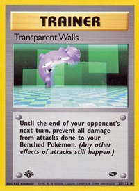 Transparent Walls 125/132 Gym Challenge Pokémon card