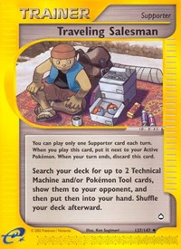 Traveling Salesman 137/147 Aquapolis Reverse Holo Pokémon card