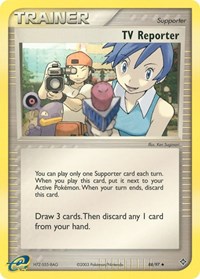 TV Reporter 88/97 EX Dragon Pokémon card