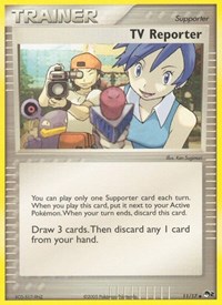 TV Reporter 011/017 POP Series 2 Pokémon card