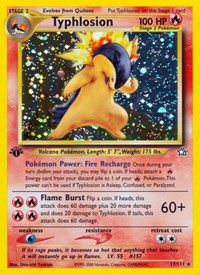 Typhlosion 017/111 · 1st Edition
