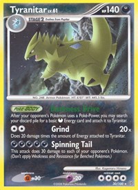 Tyranitar 30/100 · Reverse Holo