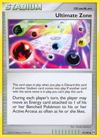 Ultimate Zone 91/99 Arceus Reverse Holo Pokémon card