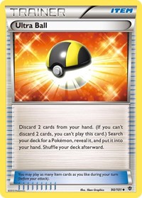 Ultra Ball 90/101 Plasma Blast Reverse Holo Pokémon card