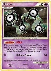 Unown 40/90 · Reverse Holo