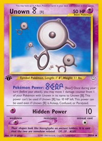 Unown [B] 39/64 · 1st Edition