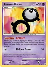 Unown [B] 66/130 · Reverse Holo
