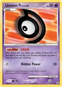 Unown [D] 68/130 · Reverse Holo