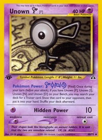 Unown [F] 48/75 · 1st Edition