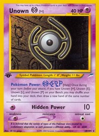 Unown [H] 028/105 · 1st Edition