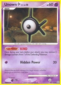 Unown [K] 68/132 · Reverse Holo