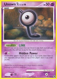 Unown [L] 91/106 · Reverse Holo