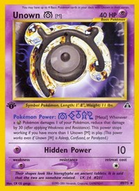 Unown [M] 49/75 · 1st Edition
