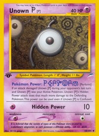 Unown [P] 058/105 · 1st Edition