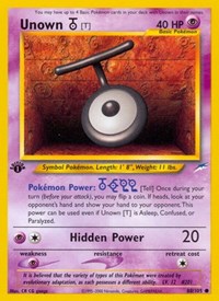Unown [T] 088/105 · 1st Edition