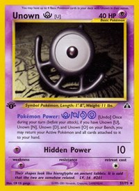 Unown [U] 51/75 · 1st Edition