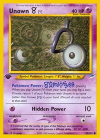 Unown [V] 089/105 · 1st Edition