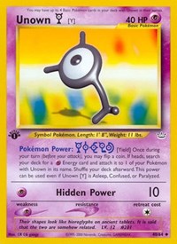 Unown [Y] 40/64 · 1st Edition