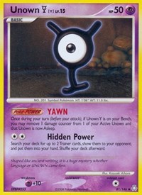 Unown (Y) 81/146 · Reverse Holo