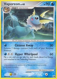 Vaporeon 34/100 · Reverse Holo