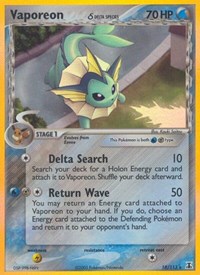 Vaporeon (Delta Species) 18/113 · Reverse Holo