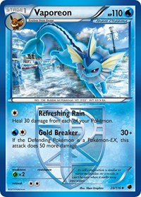 Vaporeon (Team Plasma) 20/116 · Reverse Holo