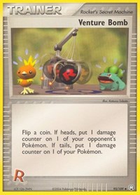 Venture Bomb 93/109 EX Team Rocket Returns Reverse Holo Pokémon card