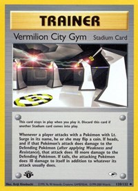 Vermilion City Gym 120/132 Gym Heroes 1st Edition Pokémon card