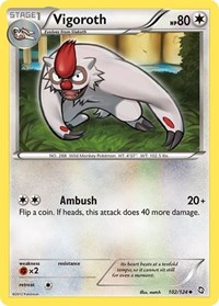 Vigoroth 102/124 · Reverse Holo