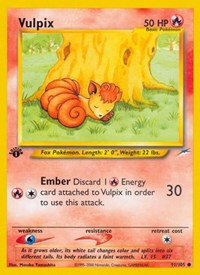 Vulpix 091/105 · 1st Edition