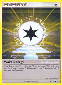 Warp Energy 95/100 Stormfront Reverse Holo Pokémon card