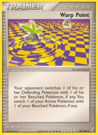 Warp Point 84/100 EX Crystal Guardians Reverse Holo Pokémon card