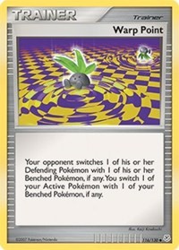 Warp Point 116/130 Diamond and Pearl Reverse Holo Pokémon card