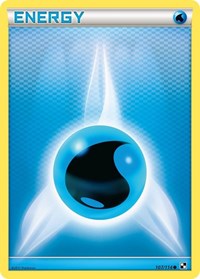 Water Energy 107/114 Black and White Pokémon card
