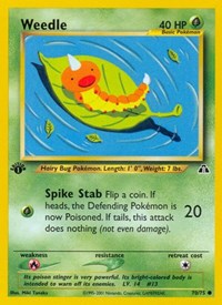 Weedle 70/75 · 1st Edition