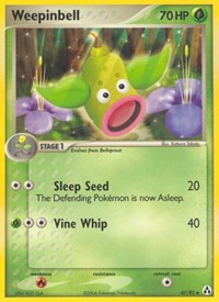 Weepinbell 47/92 · Reverse Holo