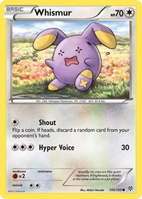 Whismur 105/135 · Reverse Holo