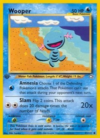 Wooper 082/111 · 1st Edition