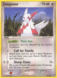 Zangoose 25/108 · Reverse Holo