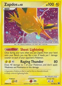 Zapdos 14/100 · Reverse Holo