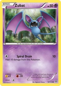 Zubat 52/135 · Reverse Holo
