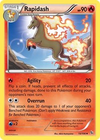 Rapidash 15/106 · Reverse Holo