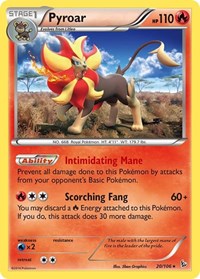 Pyroar 20/106 · Reverse Holo