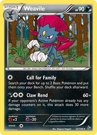 Weavile 52/106 · Reverse Holo