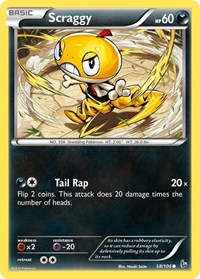 Scraggy 58/106 · Reverse Holo