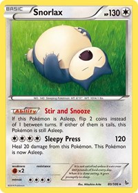 Snorlax 80/106 · Reverse Holo
