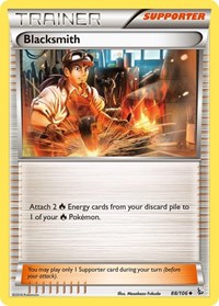 Blacksmith 88/106 Flashfire Reverse Holo Pokémon card