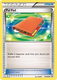 Pal Pad 92/106 Flashfire Reverse Holo Pokémon card