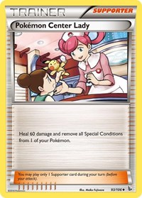 Pokemon Center Lady 93/106 Flashfire Reverse Holo Pokémon card